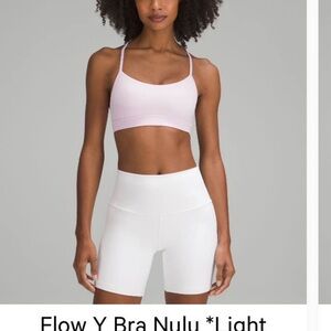 lululemon athletica Light Pink Flow Y Yoga Bra